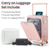 Aluminum Frame 20 Inch Carry-On Luggage with Front Open Compartment