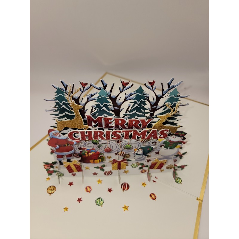 Pop Up Merry Christmas Greeting Card #9