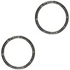 Housoutil 2pcs Smart Watch Bezel Ring Scratch Protector Alloy Material