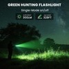 ULTRAFIRE 2 Pack Rechargeable Mini Green Light Flashlight, Single Mode