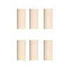 Creative Hobbies 2 Inch Tall Cream Plastic Candle Covers Sleeves Chandelier Socket Covers - Set of 6 - Candelabra Base