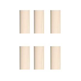 Creative Hobbies 2 Inch Tall Cream Plastic Candle Covers Sleeves Chandelier Socket Covers - Set of 6 - Candelabra Base