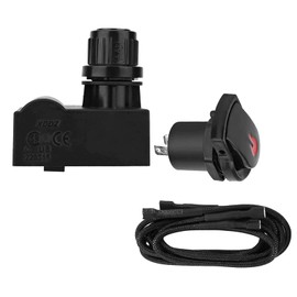 BBQ Future 2 Outlets Igniter with Electronic Ignition Button for Charbroil Igniter Replacement, Grill Replacement Igniter Switch Module for Char-Broil G511-0055-W1 and Fits Various Char-Broil Models