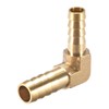 sourcing map 10mm to 8mm Barb Brass Hose Fitting 90