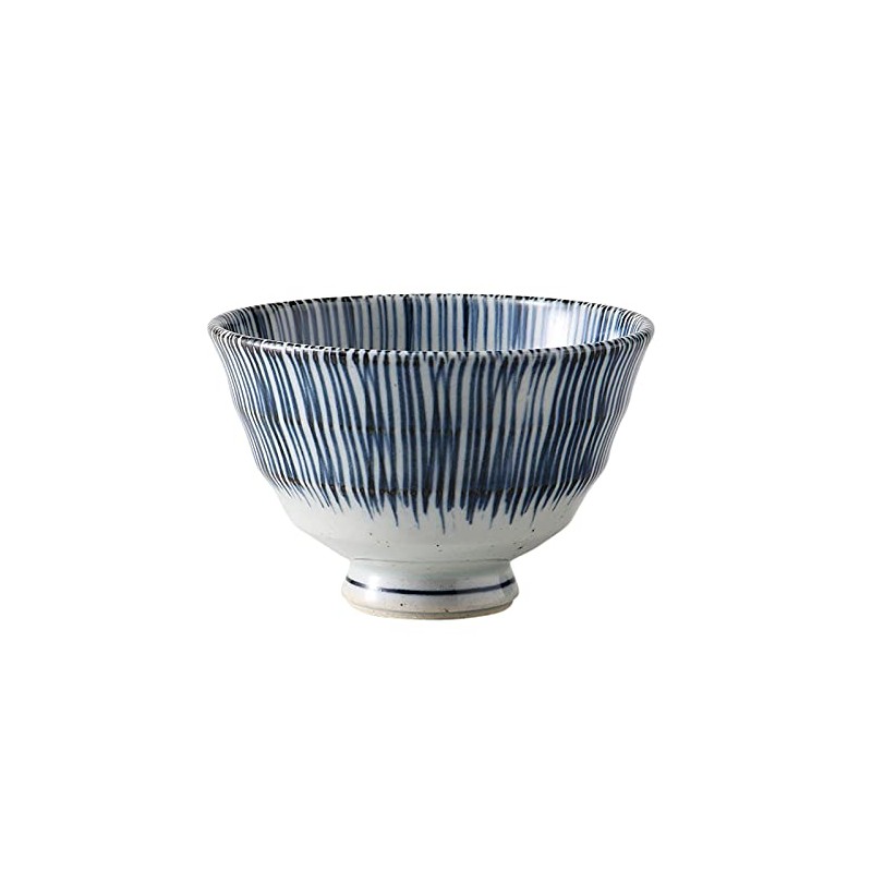 Hasami Ware Lightweight Tea Bowl, Rice Bowl Medium, Inner and