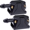 Mxxipp 2pcs Adjustable Windshield Washer Nozzles, 3-Way Universal Aimable Car