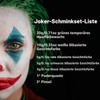 Halloween Joker Clown Make-Up Set with Green Hair Wax and