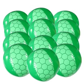 SAVITA 12pcs Beach Ball, 8.66in Inflatable Beach Balls for Kids Summer Pool Toys for Birthday Gaming Party Outdoor Activity Summer Holiday Toys (Green)