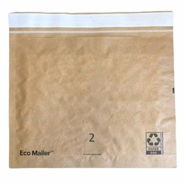 Bubblefast! Brand 11''x8'' Curbside Recyclable Padded Mailer Envelopes, Eco Friendly with Self Seal Tear Strip, Pack of 50