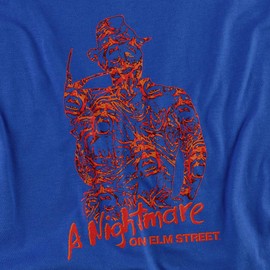 A Nightmare on Elm Street Chest of Souls Unisex Adult T-Shirt for Men and Women, Royal, 3X-Large