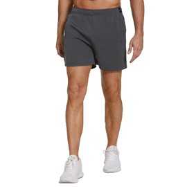 Deyeek - Pantalones cortos para hombre con cierre a presión, pantalones cortos adaptables para recuperación de cirugía de cadera y rodilla, con bolsillos, Gris oscuro, Large