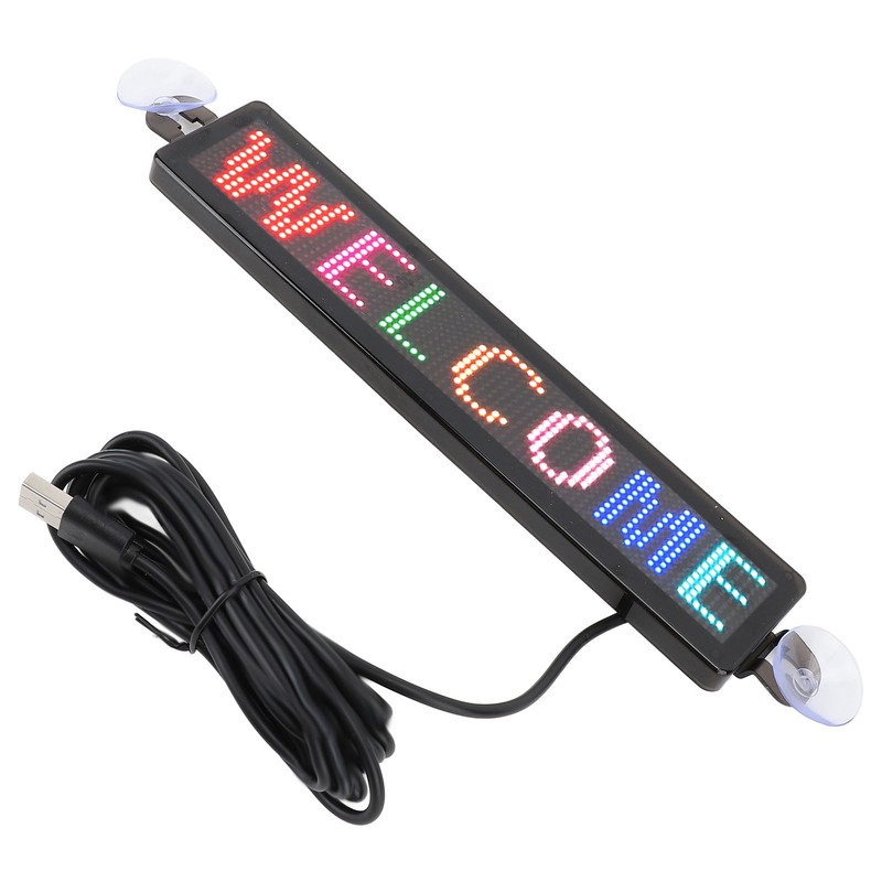 LED Scrolling Sign 12x72 Pixels 230x50mm Bluetooth APP Programmable LED