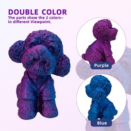 PLA Filament, PLA Plus(PLA+), 3D Printer Filament, PLA Filament 1.75mm Dimensional Accuracy +/- 0.02mm, 1KG Spool (2.2 lbs), Fit Most FDM Printer (Blue Rose PLA)