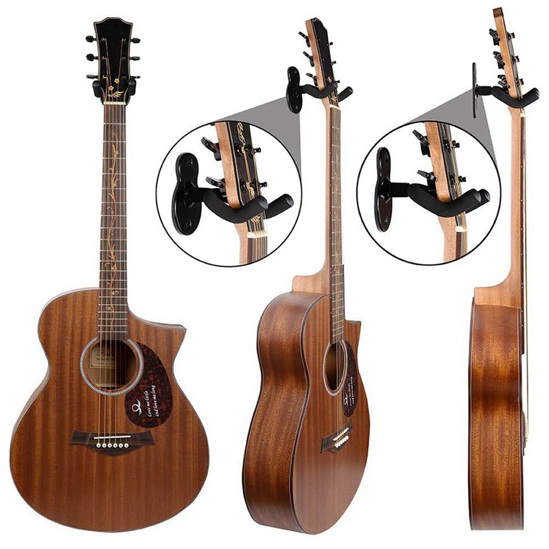 2pcs Guitar Metal Hook Guitar Hanger Display Hanger for Ukulele