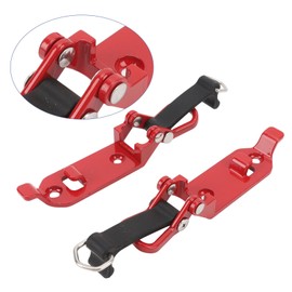 Roof Rack Shovel Holder Heavy Duty Metal Rubber Clamp Mounting Kit for Car Truck Garage (Red)