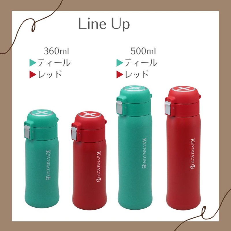 KEVNHAUN Kevnhaun One-Touch Bottle, Hot and Cold Insulation, 16.9 fl