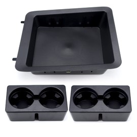 Center Console Tray Cup Holder Bezel Replacement for 2007-2014 Chevy Silverado Suburban Tahoe 07-14 GMC Sierra Yukon Replace 22860866