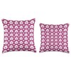 Pink Poodle Dog Pattern Poodles Throw Pillow