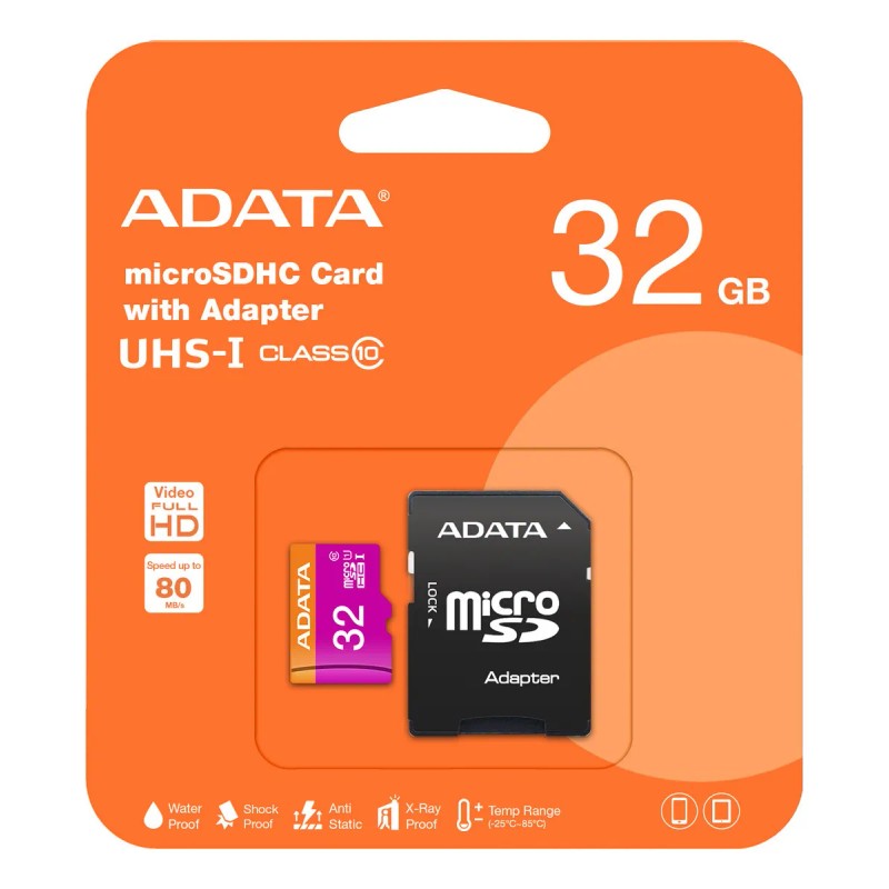 Tarjeta de memoria Adata AUSDH32GUICL10-RA1 Premier con adaptador SD 32GB