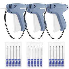 Honoson 3 Pieces Clothes Tagging Applicator Garment Tag Attacher Label Tagging Machine with 15 Pieces Steel Needles for Boutique Store Consignment Garage Yard Sale(Blue)