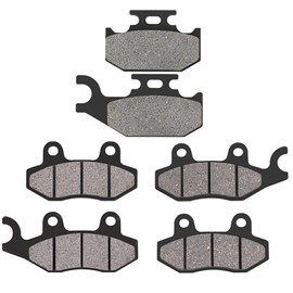 AHL Front and Rear Brake Pads Compatible with YAMAHA RHINO YXR 450 All models 2004-2009/Rhino 660, Rhino 450 & 2006-2012 Raptor 700
