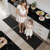 KIMODE Scalloped Kitchen Mats for Floor Cushioned Anti Fatigue,Wavy Kitchen