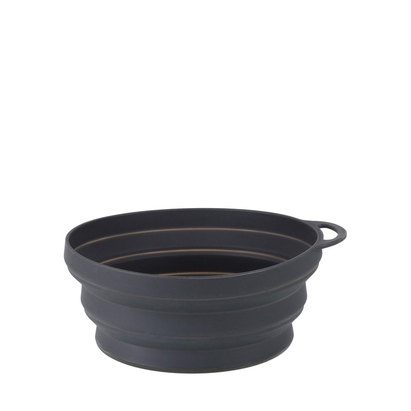 LIFEVENTURE Silicon Ellipse Bowl, Grey, One Size