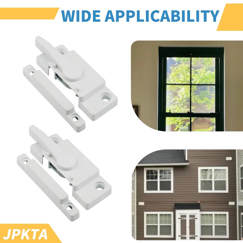6 Pack Window Sash Locks,Window Latch Cam Action White Window