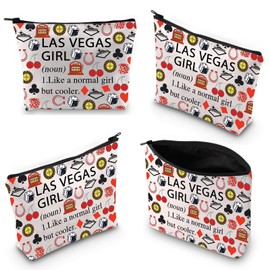 Las Vegas Makeup Bag Las Vegas Travel Gifts Las Vegas Girls Weekend Gift Las Vegas Vocation Cosmetic Bag (LAS Vegas Girl Noun 3uk)