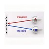 hiBCTR 20PCS TCT40-16R/T 16mm Split Ultrasonic Sensor Probe Kit -