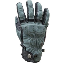 Mycl Turell Motorcycle Gloves Cross Stitch - Men's Motorcycle Gloves - Genuine Leather - Gloves Men's Motorcycle Touring with Gel Padding (Stone, XXL)