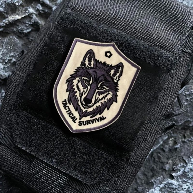 Velcro Patches Tactical Survival Wolf Patch Velcro Military Morale Tactical