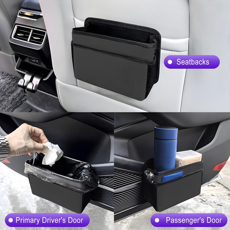 Xiuyer Car Bin, Car Side Door Trash Can Foldable Auto