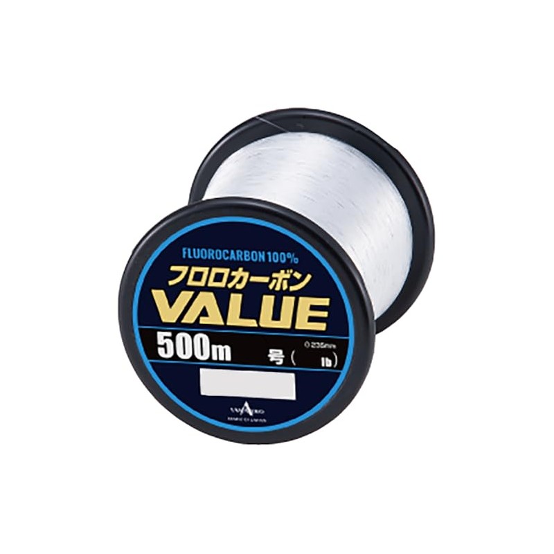 Yamatoyo Fluorocarbon VALUE Bobbin Roll, Transparent, 500 m, No. 1.5