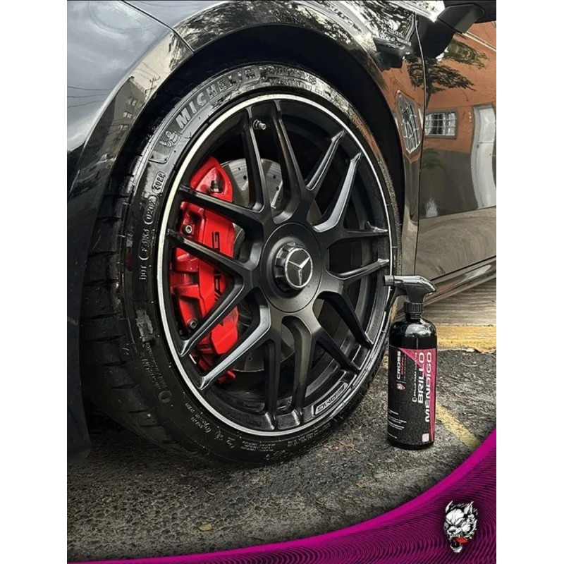 Brillo Mendigo Cross Racing Efecto Humedo Para Llantas Rosa Chicle
