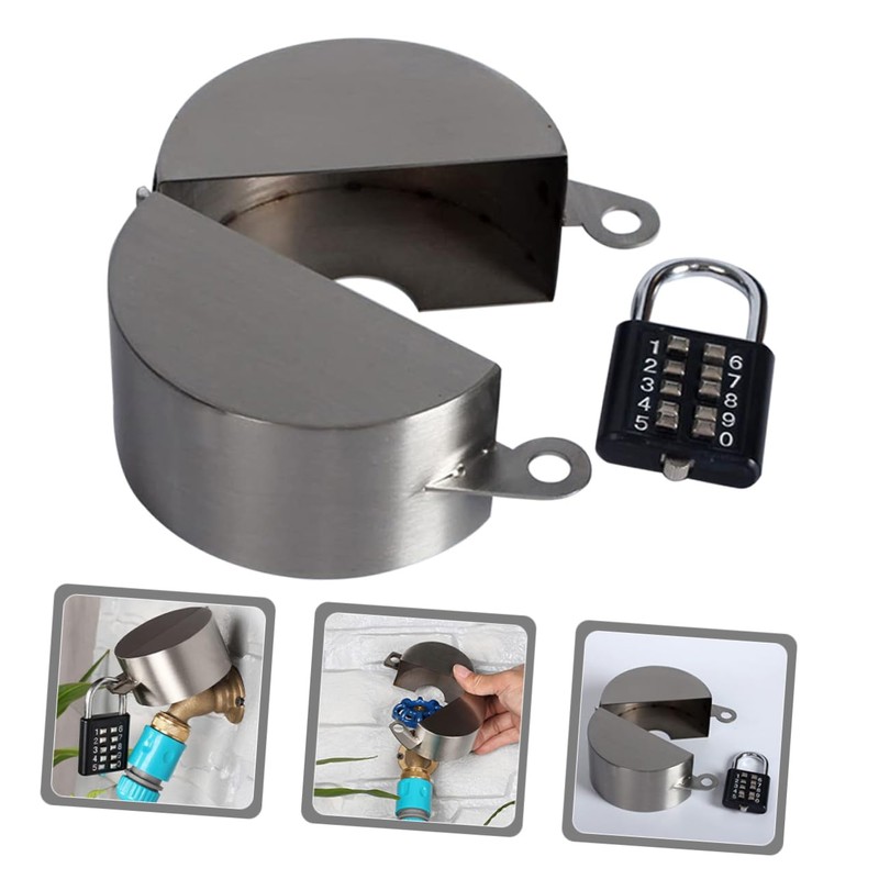 Kisangel Water Spigot Outdoor Lock Tap Lock Protector Easy to