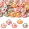 LiQunSweet 30Pcs Colorful Shell Charm, Opaque Resin Cabochons, No Hole,