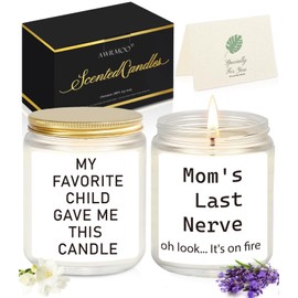Gifts for Mom from Daughter Son Best Mom Gifts Funny Birthday Gifts for Mom Mothers Day Christmas Day Cool Thanksgiving Gifts for Mom Stepmother Adoptive Mother Mom's Last Nerve Candle 14oz