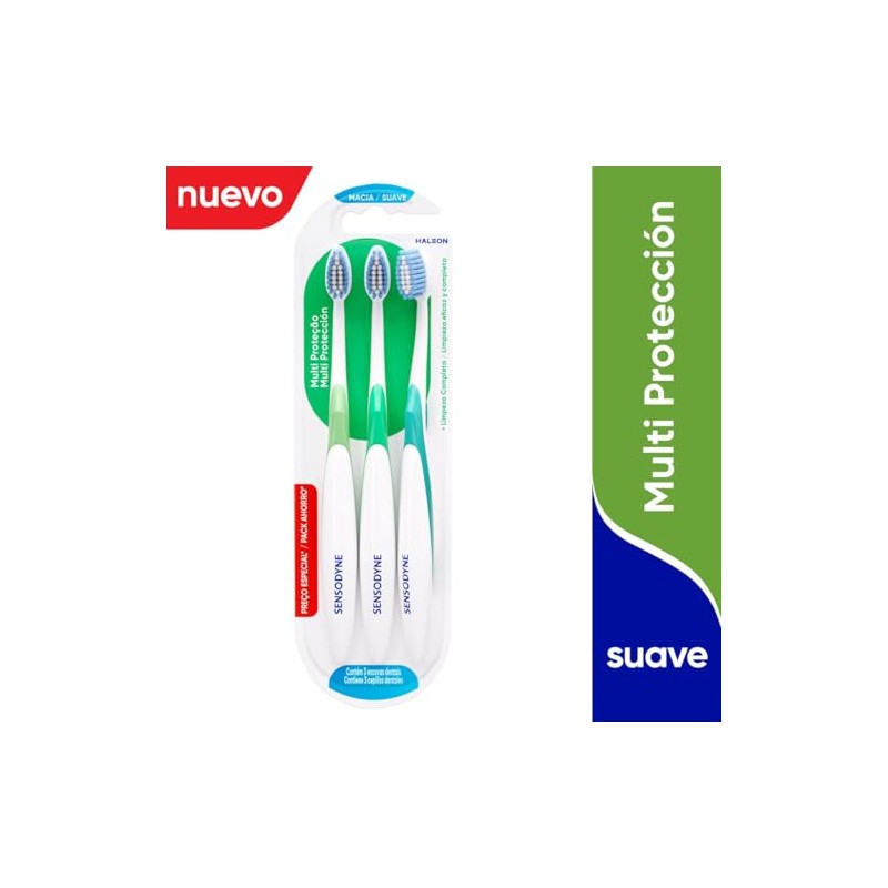 Sensodyne Cepillo de Dientes para Dientes Sensibles Multi Protection, Suave,