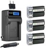 Kastar 3-Pack EN-EL1 Battery and LCD AC Charger Compatible with