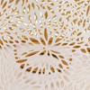 Lamp Shade E27 E26 White Carved Flower Pattern Iron Modern