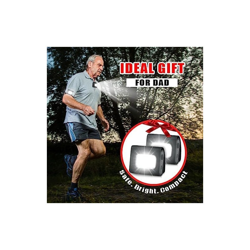 GOANDO Running Lights 4 Pack Safety Jogging LED Light for