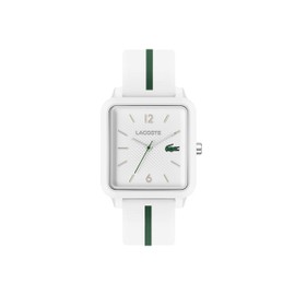 Lacoste 12.12 Studio Men's Quartz Watch - Square Case with Rubber Strap - Premium Sporty Timepiece