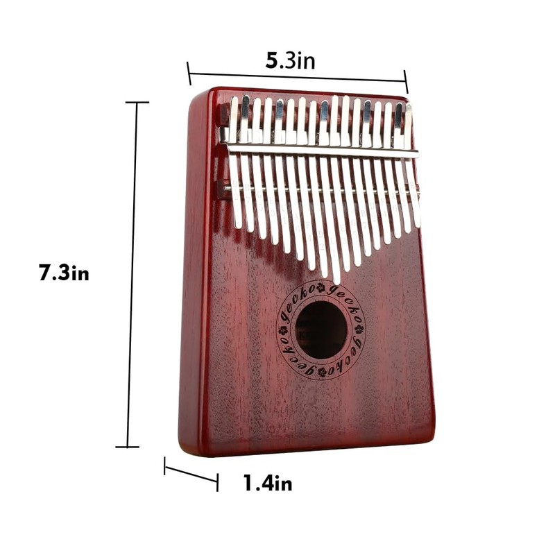 GECKO Kalimba 17 keys Kalimba Thumb Piano and EVA High