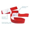 Muzamedical Tourniquet Quick Release Buckle, Latex Free (Red)