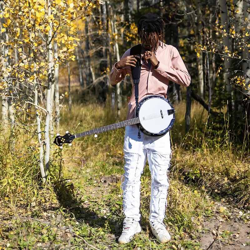 Neotech Gitarrengurt 8301252 Mega Bass (kurz) Banjo Schwarz