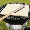 Pizza Oven Brush with Scraper Detachable Wooden Handle Coconut Fiber