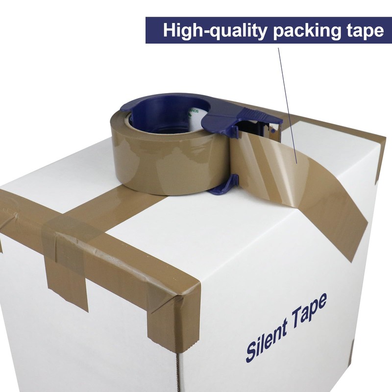 BOMEI PACK Brown Packing Tape, 3 Rolls for 1.88 inches