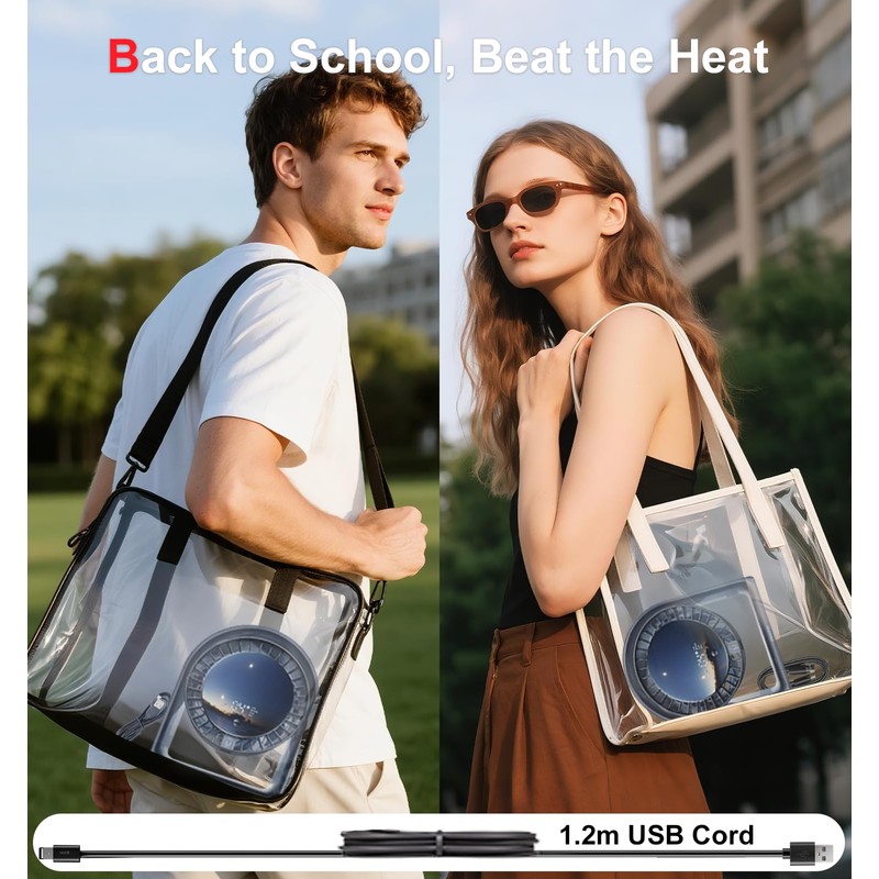 2025 New Desk Fan, Quiet Air Circulator Mini Fan for