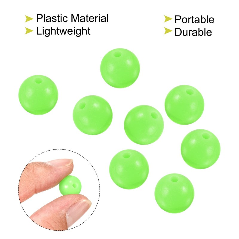 PATIKIL Pack of 200 12 mm Fishing Beads Plastic Glowing